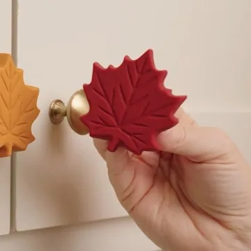 Knobēz Fall Leaf Decorative Knob Covers - 12pk - Easy Install