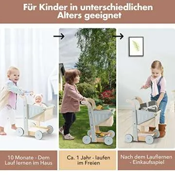 ROBUD Wooden Baby Walker - Durable & Engaging for Toddlers