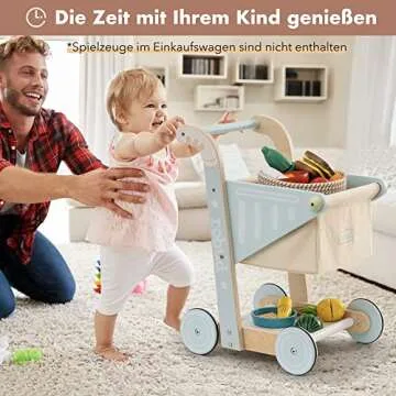 ROBUD Wooden Baby Walker - Durable & Engaging for Toddlers