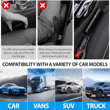 MAIYUE No Drop Seat Guard for Cars - Organize Your Drive