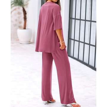 BTFBM Women 2 Piece Casual Lounge Set for Summer Comfort