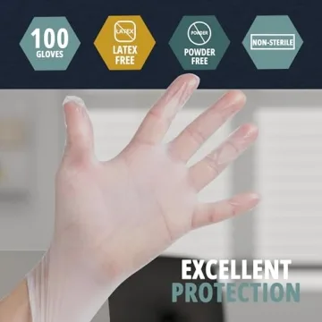 Buy MED PRIDE Strong Vinyl Examination Gloves - 100 Count