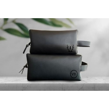 Personalized Leather Toiletry Bag For Men - Luxe Gift