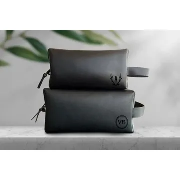 Personalized Leather Toiletry Bag For Men - Luxe Gift