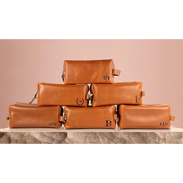 Personalized Leather Toiletry Bag For Men - Luxe Gift