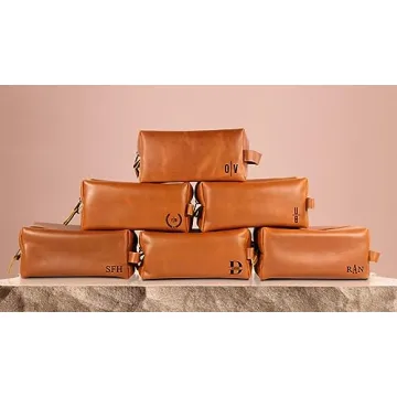 Personalized Leather Toiletry Bag For Men - Luxe Gift