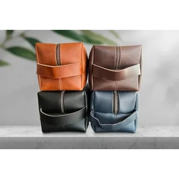 Personalized Leather Toiletry Bag For Men - Luxe Gift