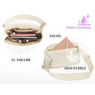 COSHAYSOO Personalized Fanny Pack for Girls with Initials