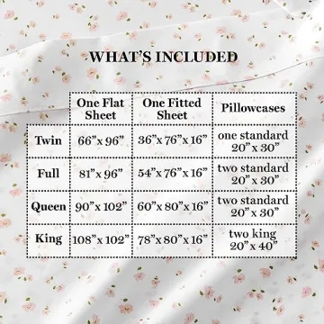 Luxurious Martha Stewart 100% Cotton Queen Sheet Set for All