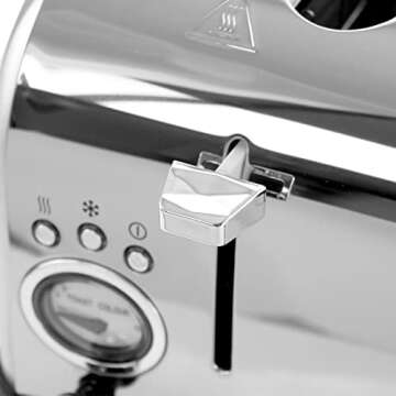 MegaChef 4 Slice Toaster with Variable Browning Control