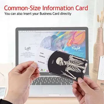 GIPOUTY Skull Luggage Tag for Suitcase, Halloween Leather Luggage Tag with ID Privacy Cover for Suitcase Travel Bag