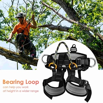 HandAcc Professional Safety Harness for Climbing & Rescue