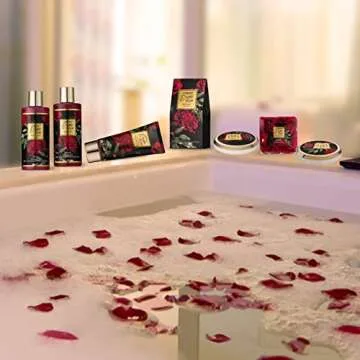 Exquisite Rose Bath Gift Basket for Valentine’s Day