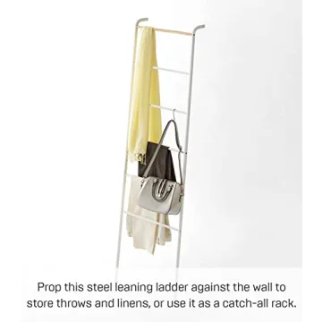 Stylish Yamazaki Leaning Ladder Rack for Organized Spaces