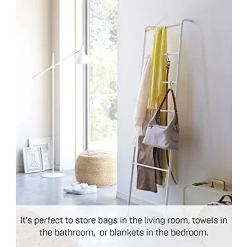 Stylish Yamazaki Leaning Ladder Rack for Organized Spaces
