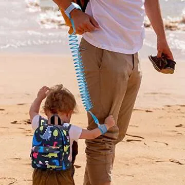 Accmor Toddler Harness Backpack Leash, 2 Pack Cute Dinosaur Kids Backpacks with Anti Lost Wrist Link, Mini Child Backpack Leashes Tether Rein for Baby Boys to Zoo Outdoor Travel