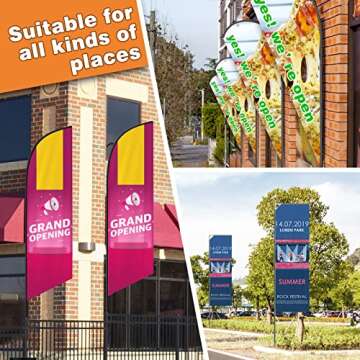 Custom Feather Flags with Logo and Text for Businesses