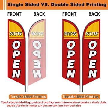 Custom Feather Flags with Logo and Text for Businesses