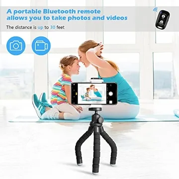 Ubeesize Phone Tripod - Portable Flexible Tripod with Remote