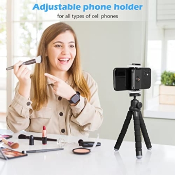 Ubeesize Phone Tripod - Portable Flexible Tripod with Remote