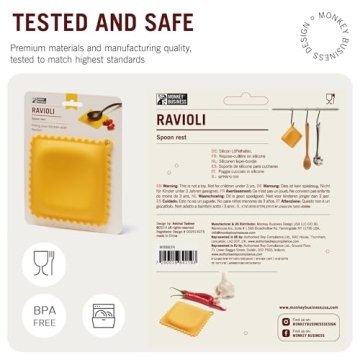 Monkey Business Ravioli Spoon Rest for Fun Kitchen Cooking