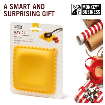 Monkey Business Ravioli Spoon Rest for Fun Kitchen Cooking
