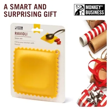 Monkey Business Ravioli Spoon Rest for Fun Kitchen Cooking