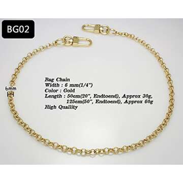 Stylish k-craft BG02 Purse Chain Strap - 120cm