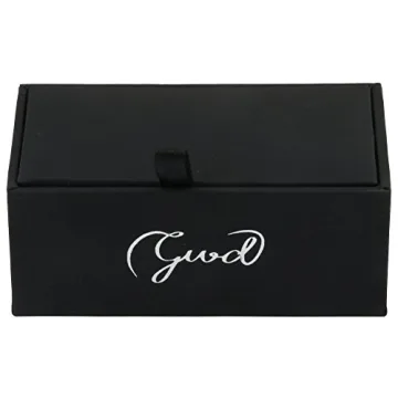 GWD Gold Cufflinks and Tie Clip Set for Men Wedding Gift