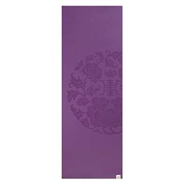 Gaiam Dry-Grip Yoga Mat - 5mm Thick Non-Slip Exercise & Fitness Mat for Standard or Hot Yoga, Pilate...