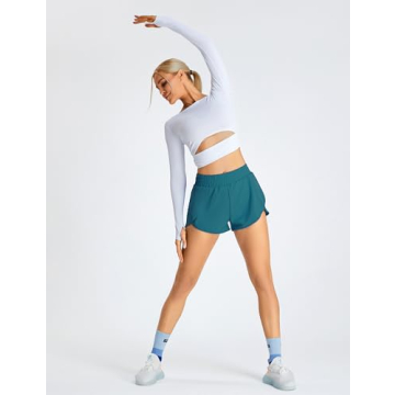 Shop BMJL Women's High Waisted Running Shorts With Pocket