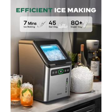 Silonn Nugget Ice Maker - 44 lbs Daily Production