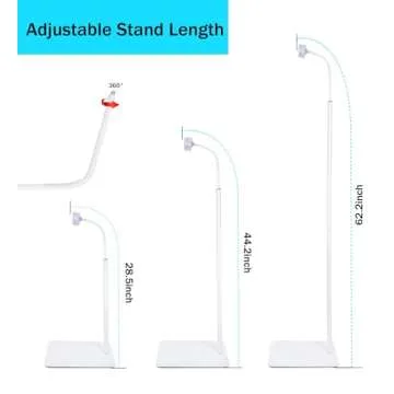 GUCHO Baby Monitor Mount Floor Stand Holder Compatible with Infant Optics DXR-8 Pro,Hello Baby HB65T/HB30,Nanit Pro,UKSUP,Vtech,Owlet Cam 1 Baby Monitor, Adjustable Universal Baby Monitor Mount