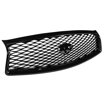 Advan-Emotion for Infiniti Q50 14-16 JDM Eau Style Black Front Bumper Hood Grille Conversion