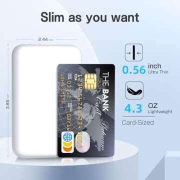 HAIARA for MagSafe Portable Charger - 5000mAh Wireless Magnetic Power Bank - Slim Design for iPhone ...