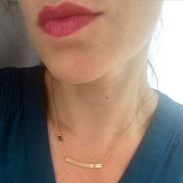 Personalized Initial Bar Necklace