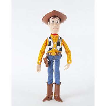 Toy Story 4 Disney Pixar Sheriff Woody, with Interactive Drop-Down Action
