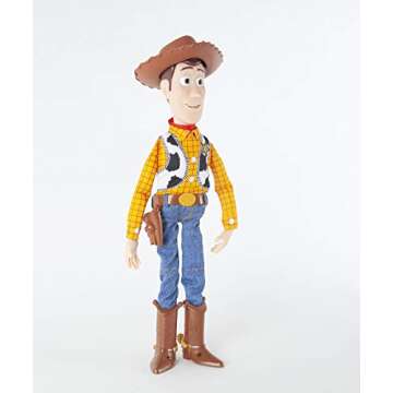Toy Story 4 Disney Pixar Sheriff Woody, with Interactive Drop-Down Action