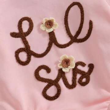 LIOMENGZI Toddler Baby Sister Matching Fall Outfit