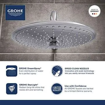 Grohe Euphoria Thermostatic Shower System, 2.5 GPM