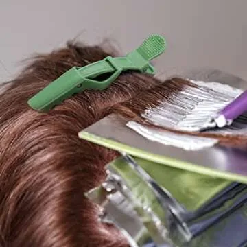 Ondder 14 Pcs Green Hair Clips for Sectioning and Styling - Larger Salon Pro Clips for Barber Coloring, Cutting - Hair Accessories for Women and Men