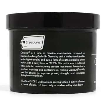 CLEAN Creatine - 100% Creapure® Creatine Monohydrate Powder for Muscle Growth | 450 Grams - 90 Servings | Unflavored | Vegan, Keto, Gluten-Free, and Easy to Mix