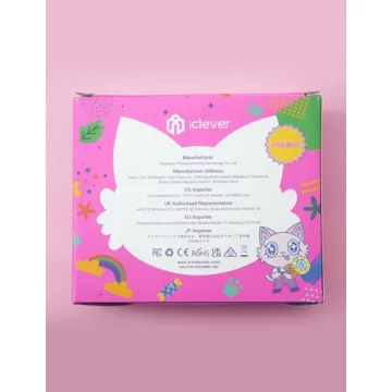 iClever Kids Headphones with Cat Ears and LED