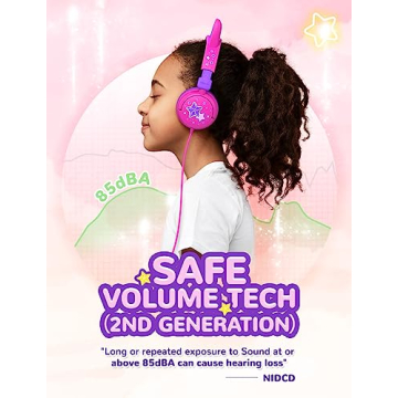 iClever Kids Headphones with Cat Ears and LED