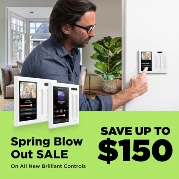 Brilliant Smart Home Control Panel with Alexa Built-In