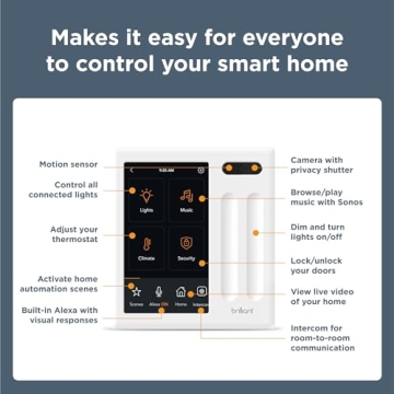 Brilliant Smart Home Control Panel with Alexa Built-In