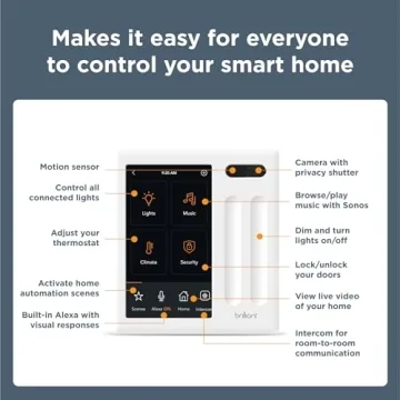Brilliant Smart Home Control Panel with Alexa Built-In
