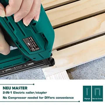 Versatile NEU MASTER Electric Brad Nailer for DIY Projects