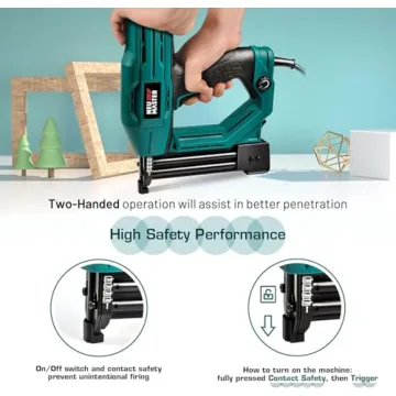 Versatile NEU MASTER Electric Brad Nailer for DIY Projects