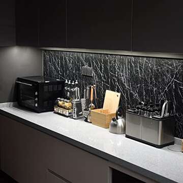 Under Cabinet LED Lighting Kit: 6 PCS 12" Rigid Light Strips, Dimmable, Daylight White